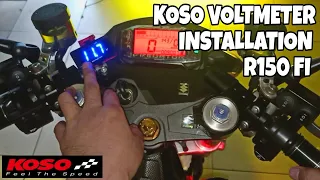 KOSO VOLTMETER INSTALLATION & REVIEW | R150 FI