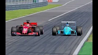 Ferrari F1 2018 vs March F1 1988 - Monza