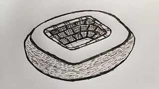 How to draw Football Stadium - Step by Step - SHN Best Art