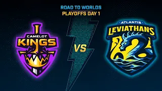 SMITE Pro League Road to Worlds Playoffs Day  1: Camelot Kings Vs Atlantis Leviathans