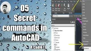 Secret Commands in AUTOCAD [AutoCAD Hacks] ACadi677 || AutoCAD Uses Fast Secret Commands ||A CAdi677