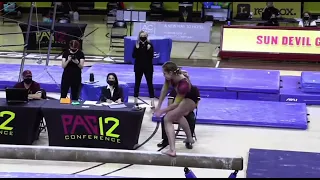 NCAA gymnastics fails in x2 speed