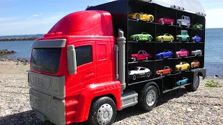 34 types of minicars & big red trucks [summary of the sea]