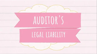 Auditor's Legal Liability