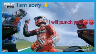 Jack Miller getting angry with Joan Mir after race😱 #motogp #shorts