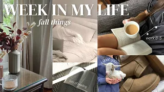 WEEKLY VLOG ☕️ 8 hr. work day, new fall sweaters, goat yoga