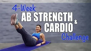 4-Week AB Strength & Cardio Challenge (Lose Belly Fat!) | Joanna Soh