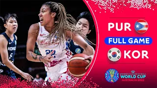 Puerto Rico v Korea | Full Basketball Game | FIBA Women's Basketball World Cup 2022