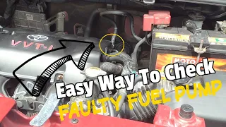 Paano icheck ang FUEL PUMP ng walang tools | Easy Way to Check Fuel Pump TOYOTA VIOS YARIS
