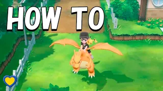 HOW TO Ride Pokémon in Pokémon Let's Go Pikachu & Eevee