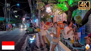 Seminyak, Bali🇮🇩 Real Night Ambience in Bali's Most Luxurious Area (4K HDR)