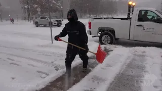 10-29-19 Denver, CO - Significant Winter Storm,  Downtown - Morning Commute