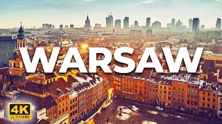 Warsaw Drone Footage 4K | Warsaw Poland Aerial Footage