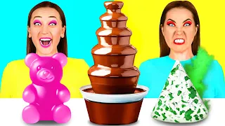 Шоколадный Фонтан Челлендж | Смешные Челленджи с Едой c PaRaRa Challenge