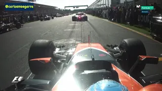 F1 2017 AUSTRALIAN GP | ALONSO FORMATION LAPS ONBOARD