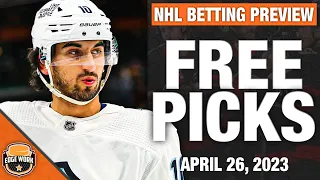 NHL Playoff Betting, Free Picks, and Previews - Round 1 | April 26, 2023 Best Bets