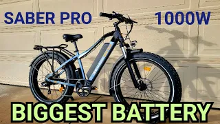 NEW Upgraded  Senada Saber Pro 1000W Fat Tire Electric Bike All-terrain & Off-Road 2023