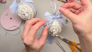 Елочные игрушки своими руками. Handmade Christmas ornament.