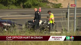 CHP motorcyclist ejected after hit by vehicle