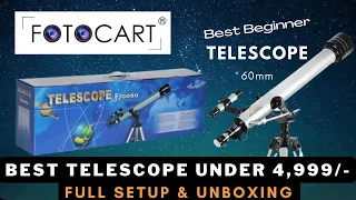 Under 5000 best beginner telescope, FotoCart Powerful 60AZ Telescope, #telescope #astronomy