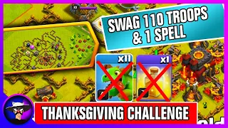 Easily 3 Star Thanksgiving Challenge | How to Complete Thanksgiving Challenge | Clash of Clans