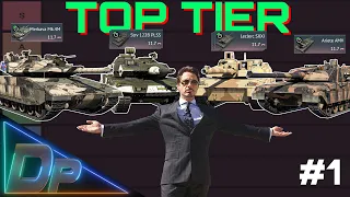 TOP TIER TANKS TIER LIST  (1/3) // War Thunder