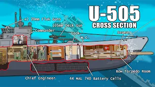 Life Inside a WWII Type IXC Submarine (Cross Section)