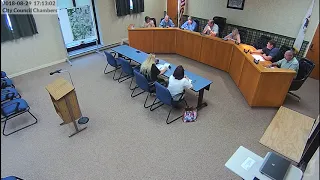 City of Princeton City Council Special Meeting - August 29th, 2018