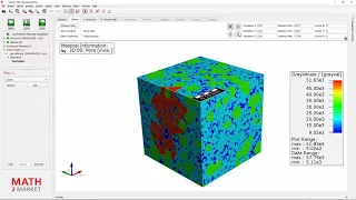Visualization of simulations  (part 1) - Workshop using GeoDict 2021