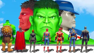 Spider Man & Iron Man & Hulk VS Hulk Army - Mr Fixit & Hulk 2099 & Hulk Gladiator World War Hulk