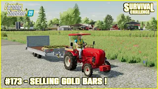 Making 209,000Lt Of Straw, Selling Gold Bars, Manure Heap - #173 - #nomansland - #farmingsimulator22