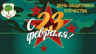 Открытка с 23 февраля. С Праздником!! Видео открытка