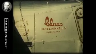 CLAAS Harsewinkel Harvester Demonstration - Scottish Borders Circa 1950's