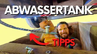 Richtige Abwassertank Montage!  Anleitung und Tipps für Grauwassertank