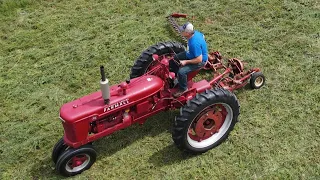 Cutting Hay with the Farmall H and Sickle Bar Mower