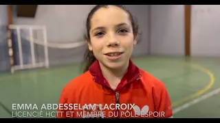 Reportage sur la Championne de tennis de table Emma Abdesselam Lacroix