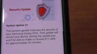 Samsung Galaxy 10+ Install Security Updates 21 November 1 2020 Verizon