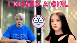 Daneliya Tuleshova   I kissed a girl Cover Reaction