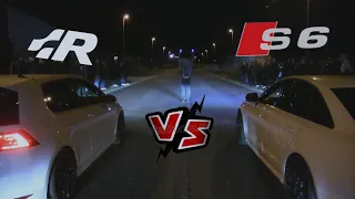 Vw Golf 7 R vs Audi S6 Streetrace Striben Copenhagen