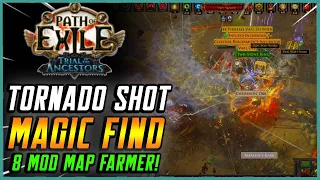 Tornado Shot Raider Budget Magic Find 8 Mod Map Farmer Build Guide! Path of Exile 3 22!