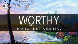 WORTHY (ELEVATION WORSHIP)| PIANO INSTRUMENTAL WITH LYRICS  BY ANDREW POIL | PIANO COVER