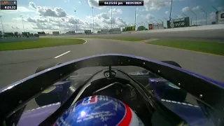 My first IndyCar quali on an oval - Onboard