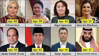 Age comparison: 33 leaders of the Islamic world and their wives in 2023