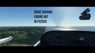 Flight Simulator 2020 Ridge Soaring and Landing engine out in southern UK with the DV20