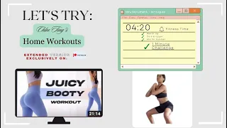 Trying Chloe Ting's Juicy Booty & Legs Workout - The #1minchallenge | 20 min Butt Workout