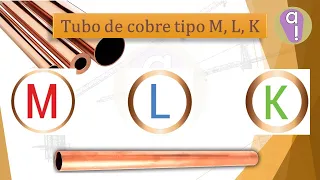 Tubo de Cobre tipo M, L y K  ¿Para que se utilizan y cual es su diferencia?