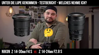 Test & Vergleich - Nikon Z 14-30mm F4 VS Nikkor Z 14-24mm F2.8 S - Detailliertes Review