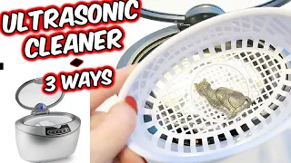 What Works Best? Ultrasonic Jewelry Cleaner Review | Water, Dish Soap, Cleaning Solution | Silver