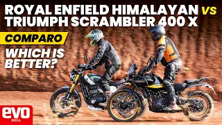 Royal Enfield Himalayan 450 v Triumph Scrambler 400 X | Which is the ultimate do-it-all? | evo India