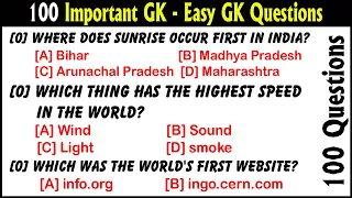 Important GK - India GK Questions and Answers - General Knowledge Key - Easy GK Questions - 2024
